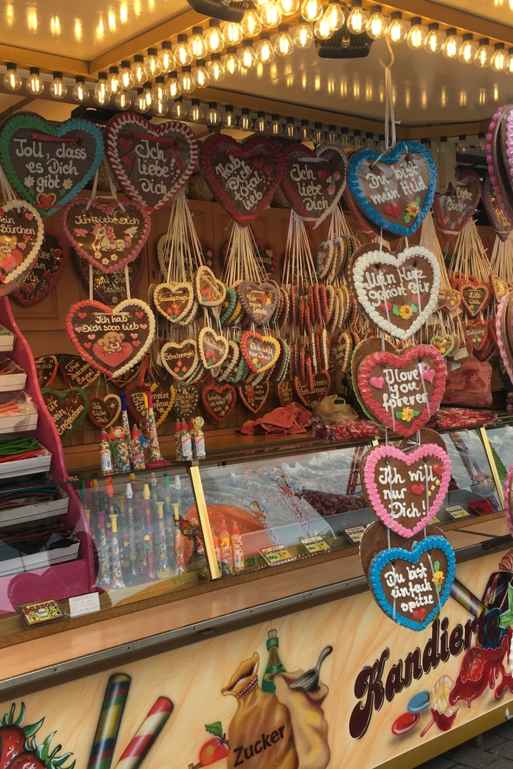 Lebkuchenherzen auf der Klever Kirmes