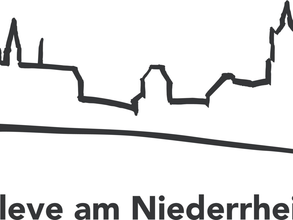 Autoaufkleber mit der Silhouette von Kleve