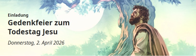 Gezeichneter Jesus vor einem Baum