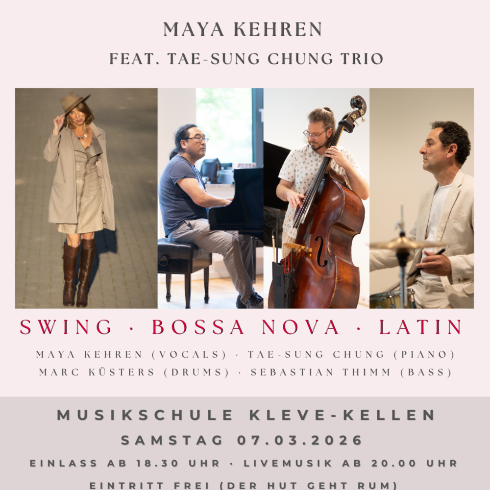 Jazzkonzert: Maya Kehren feat. Tae-Sung Chung Trio