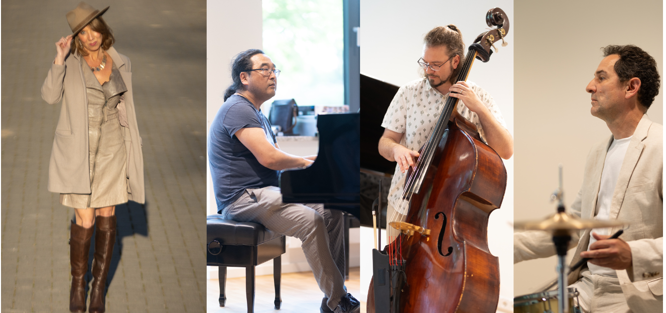 Sängerin, Pianist, Bassist und Schlagzeuger