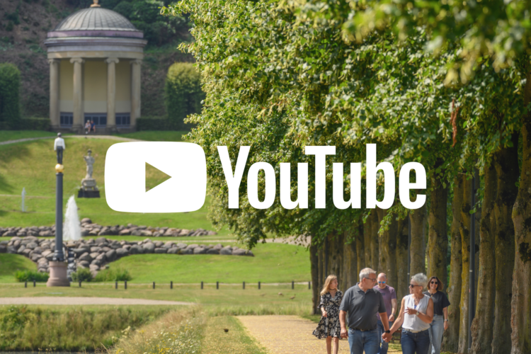 Bild Gartenanlagen mit YouTube-Logo