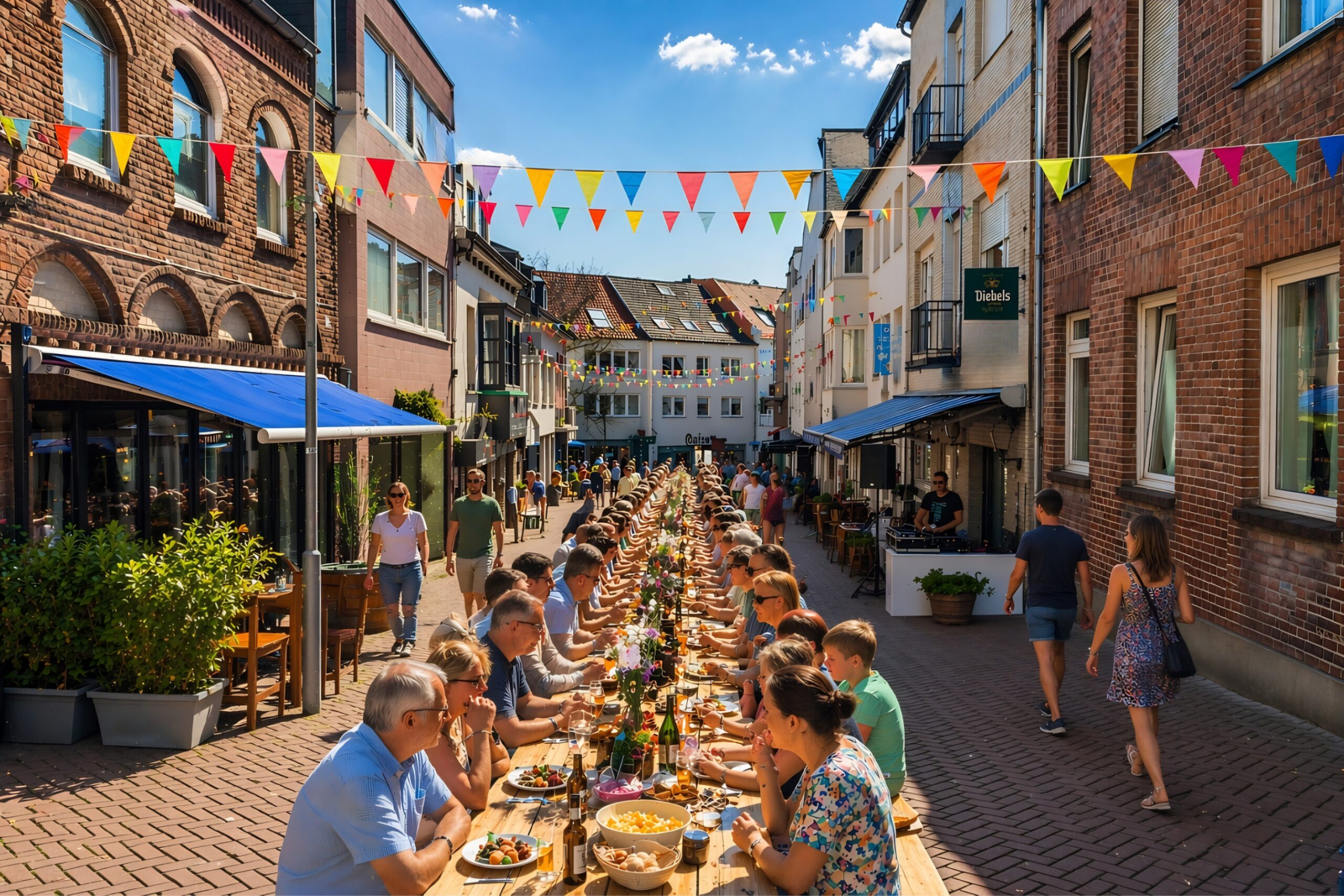 So schön könnte die Schloßstraße beim Bergfest aussehen